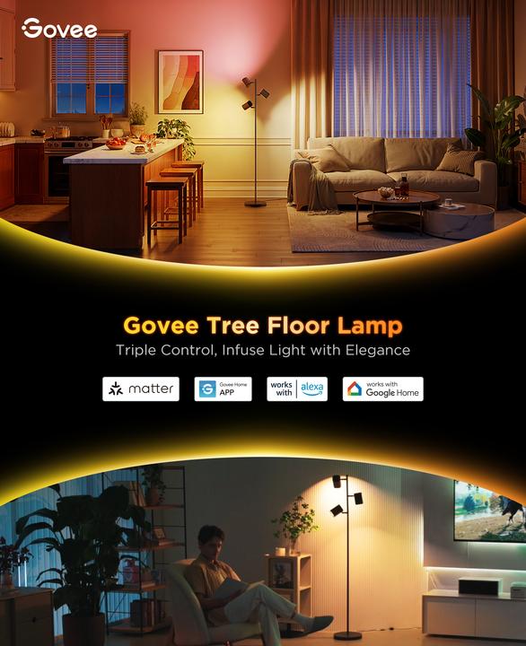 Actual product image Govee Floor lamp tree (1500 lm)