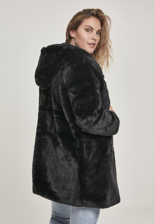 Produktbild Urban Classics Ladies Hooded Teddy Coat (M)