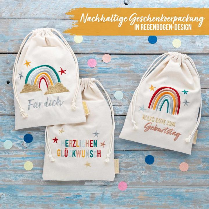 Image du produit Papierdrachen Sacs en toile Anniversaire Arc-en-ciel Set 3 pièces (3x)