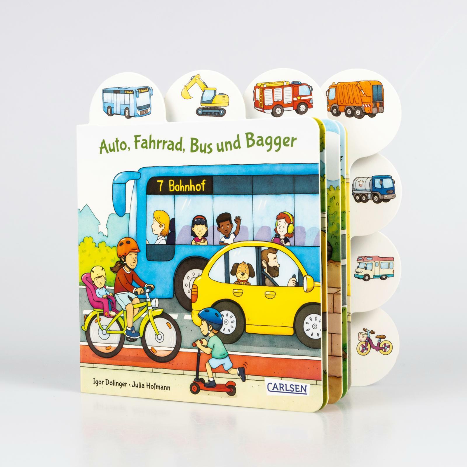 Thumbnail - Auto, Fahrrad, Bus und Bagger, Kinderbücher von Igor Dolinger