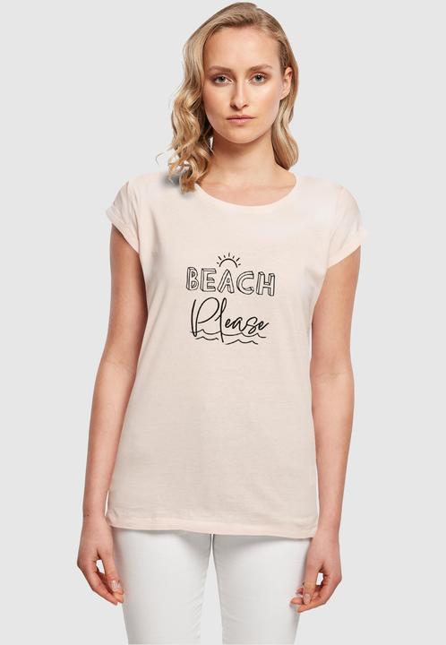 Produktbild Merchcode Ladies Beach Please Extended Shoulder Tee - 112615 (4XL)