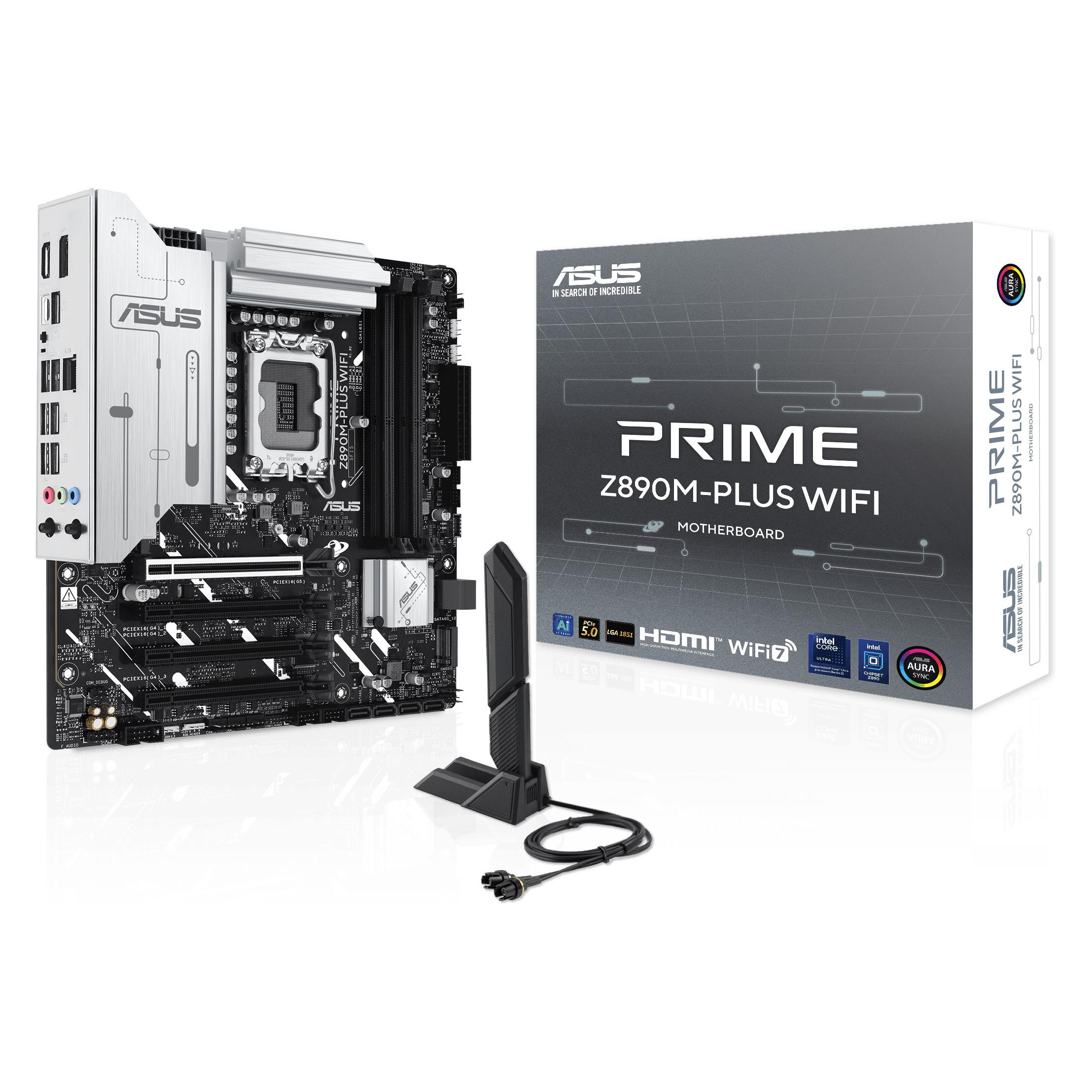 ASUS PRIME Z890M-PLUS WIFI (LGA 1851, Intel Z890, mATX), Mainboard