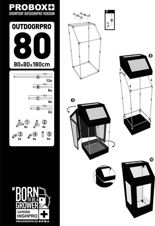 Actual product image Garden HighPro Garden High Pro Box Outdoorpro 80