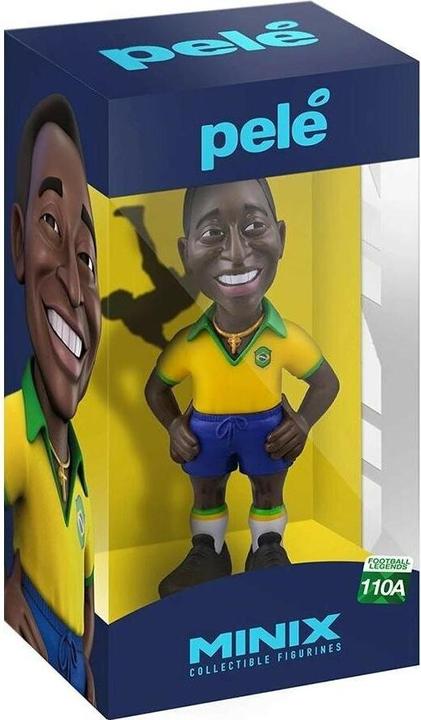 Actual product image Minix Collection Pelé - Brazil home jersey 12cm (Football Legends 110A) - Collectible figure