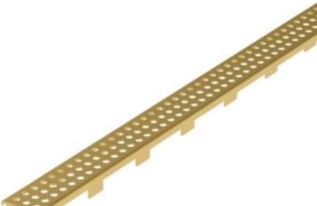 Blücher rist line VIENNA 900 - Rist: 50x832mm- Farve: Messing- Rustfrit stål