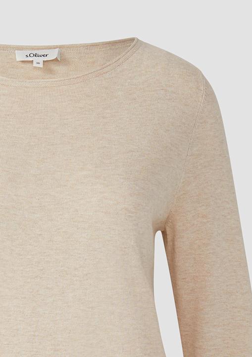Produktbild s.Oliver Strickpullover Weicher Feinstrickpullover mit Rollkanten (44)