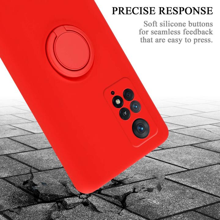 Actual product image Cadorabo TPU Liquid Ring Silicone Case Cover for Xiaomi RedMi NOTE 11 PRO 4G / 5G