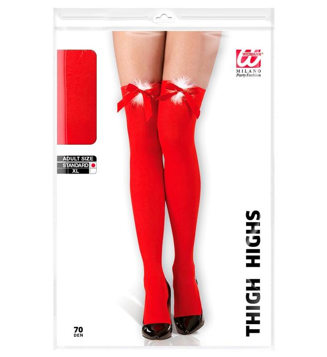 Actual product image Widmann Hold-up Miss Santa stockings with bow 70 DEN (70 DEN, One size)
