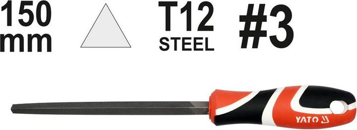 Actual product image Yato Metal file 150mm #3 Triangle (150 mm)