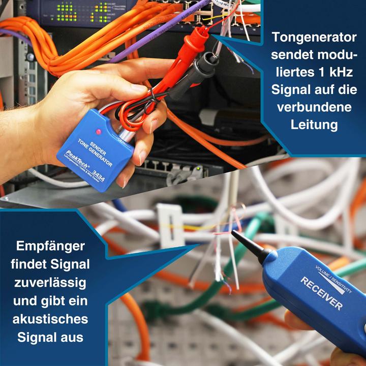Produktbild Peaktech P 3434 Leitungssuchgerät / Stromkreisdetektor