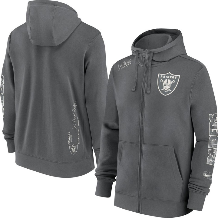 Nike Las Vegas Raiders Full-Zip Fleece Hoodie 2XL (XXL)