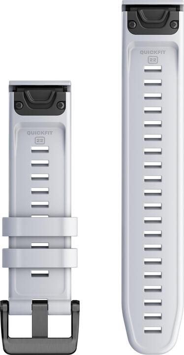 Productafbeelding Garmin Quickfit 22mm Horlogeband Wit/Sil (22 mm, Silicone)