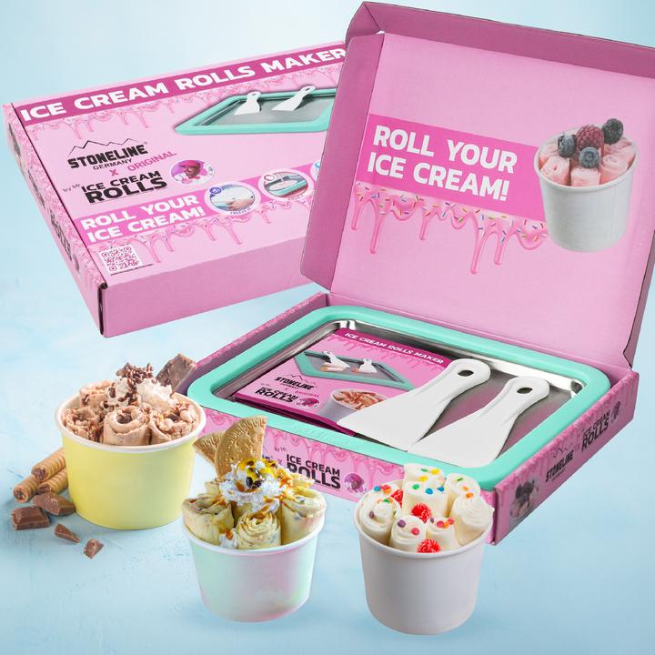 Actual product image Stoneline Ice Cream Rolls Maker, ice cream platter for homemade ice cream | Mint