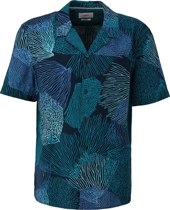 Immagine prodotto s.Oliver Hemd Slim: Kurzarmhemd mit Reverskragen (M)