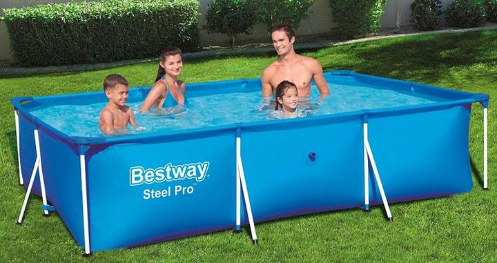 Actual product image Bestway Swimming Pool Steel Pro Rectangular (300 x 201 x 66 cm)