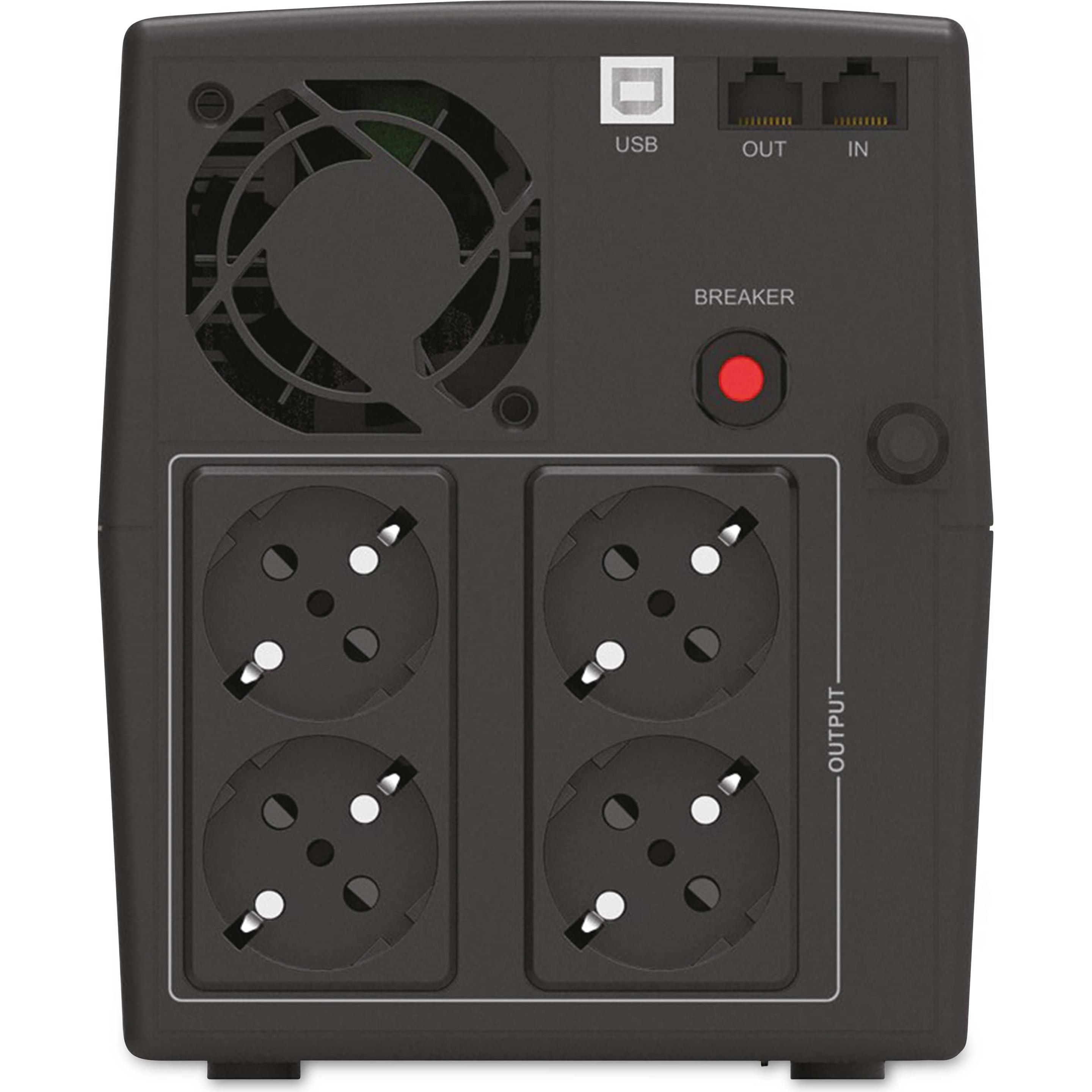 Thumbnail - Powerwalker USV VI 1500 STL Schuko Line Interace (1500 VA, 900 W, Line-Interaktiv USV), USV