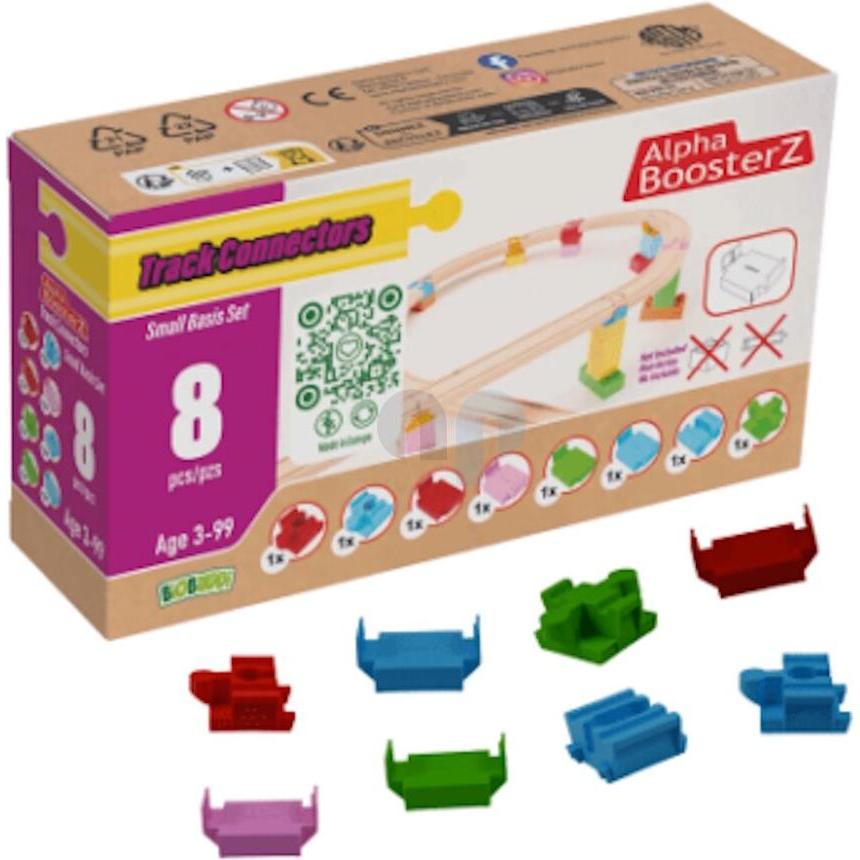 Thumbnail - Alpha BoosterZ TrackConnectors - Small Basis Set (Bio-Schienen- & Steine-Verbinder)
