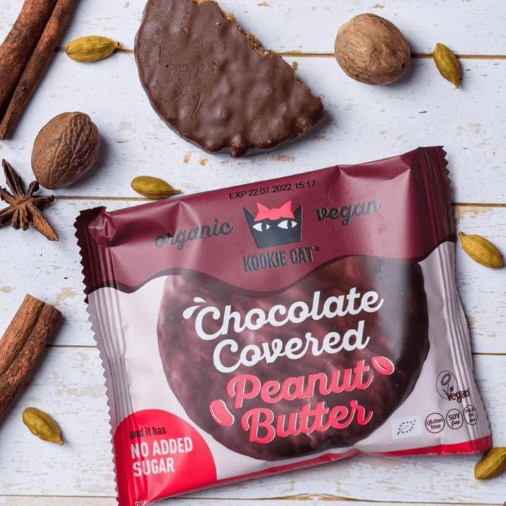Immagine prodotto Kookie Cat Burro d'arachidi ricoperto di cioccolato biologico (1 pz., 50 g)