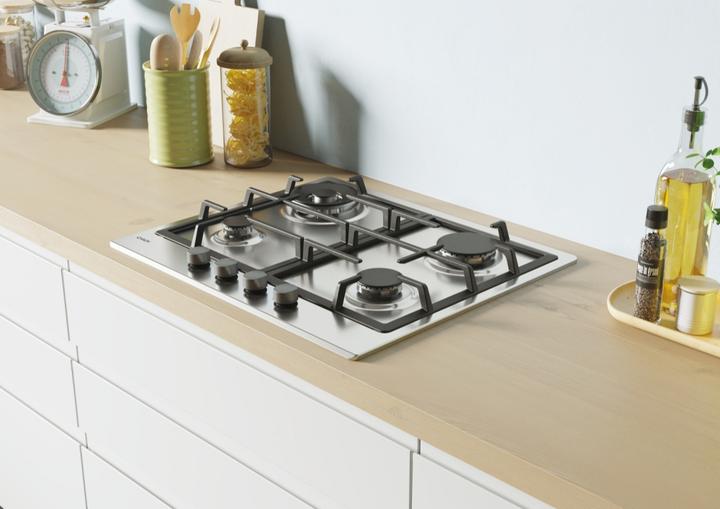 Produktbild Candy Zeitloser CHG6BR4WX Edelstahl-Gaseinbauherd(e) mit 4 Kochstellen