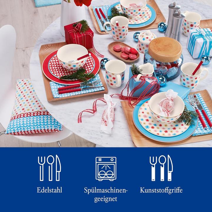 Actual product image Villeroy & Boch Cutlery set 30pcs Play! red roses (30 pcs., Cutlery set)