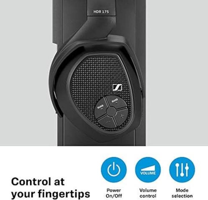 Image du produit Sennheiser RS 175-U (Pas de réduction du bruit, 18 h, Sans fil)