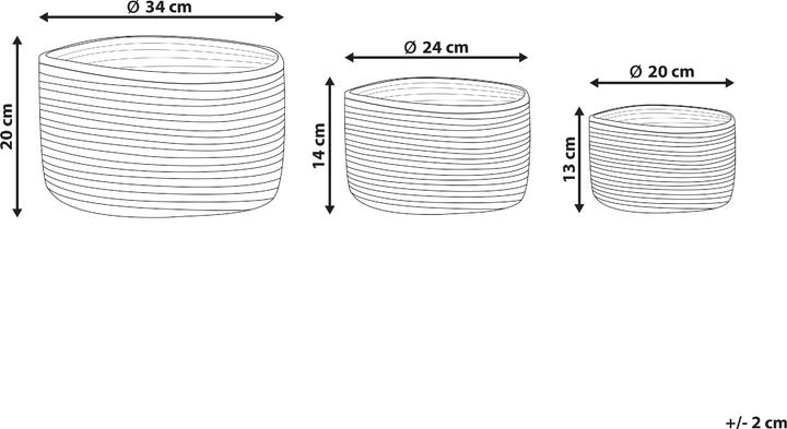 Actual product image Beliani Kahu (34 cm, 3x)