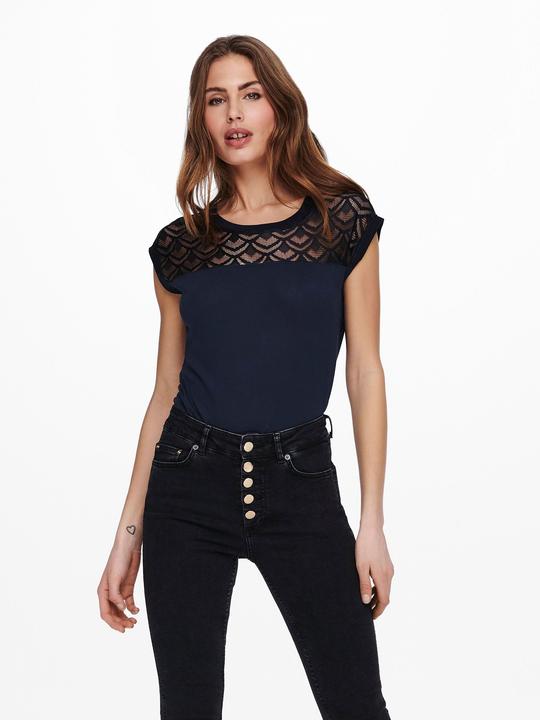 Immagine prodotto Only Top in pizzo con maniche corte (M)