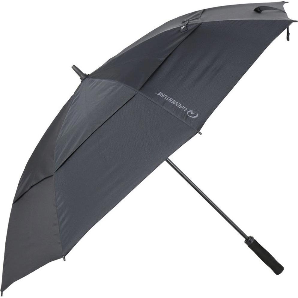 Lifeventure, Regenschirm, Trek Umbrella, Extra Large, Black, Schwarz