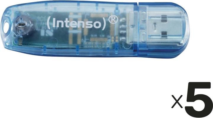 blau/transparent