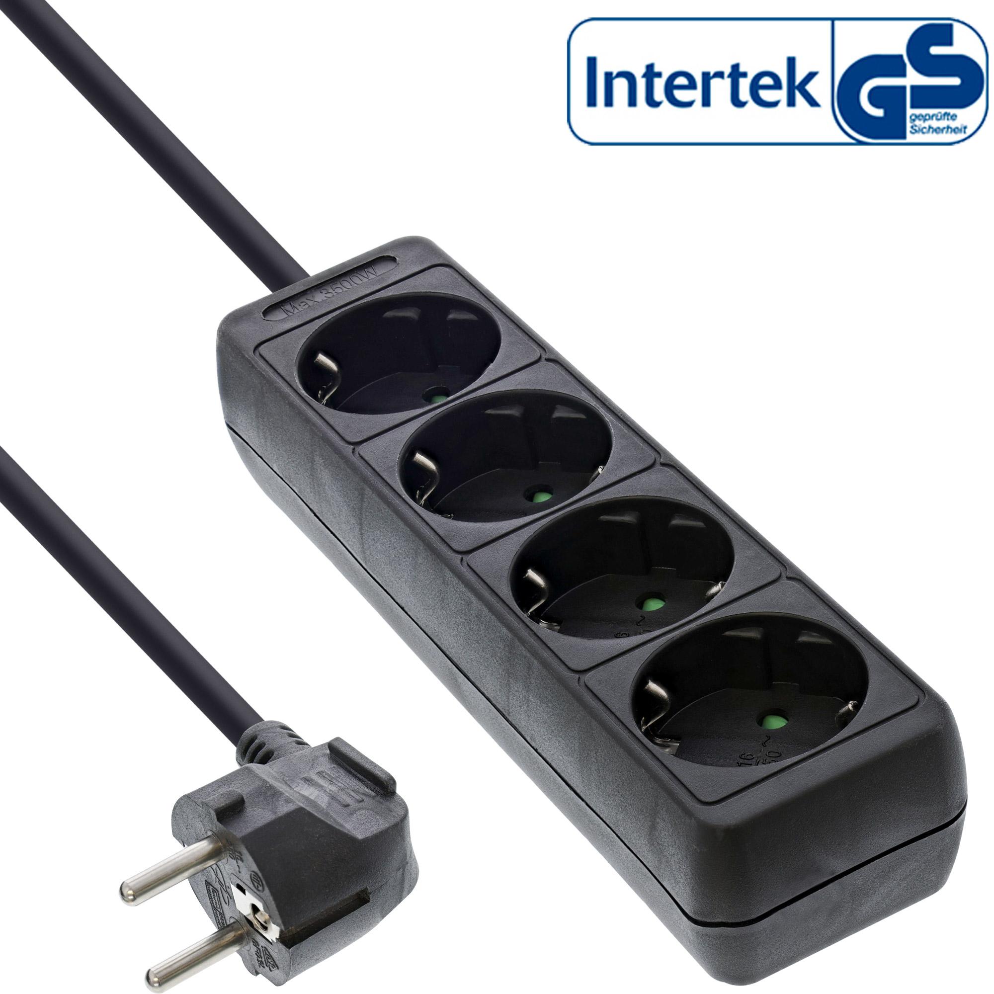 InLine, Steckdosenleiste, Steckdosenleiste (4 x, 4-Polig, 5 m)