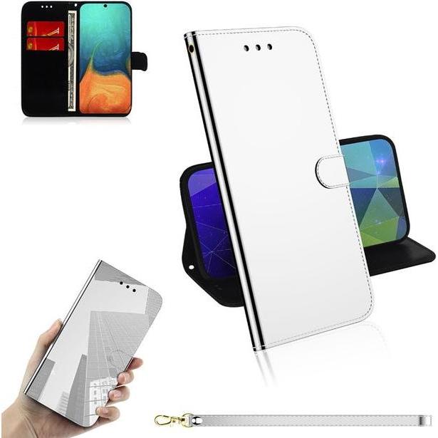 Thumbnail - MU Style Mirror Surface Bookcover Series (Samsung Galaxy A71), Smartphone Hülle, Silber