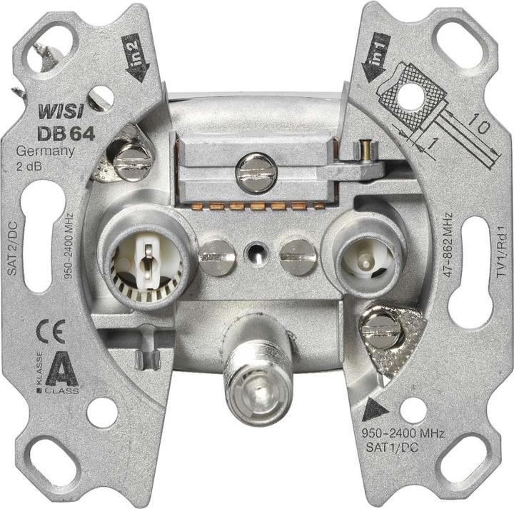 Actual product image WISI DB 64 Silver socket (Plug socket)