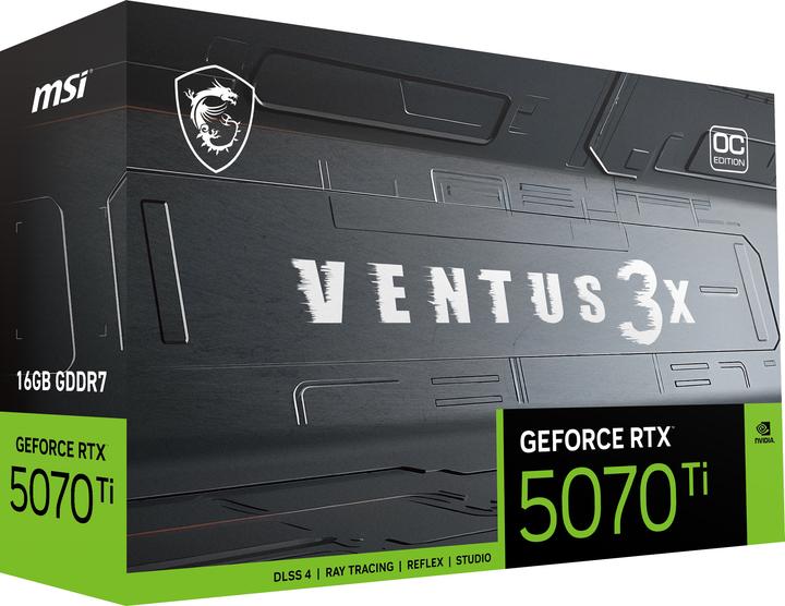 Produktbild MSI GeForce RTX 5070 Ti VENTUS 3X OC (16 GB)