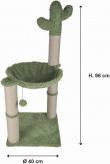 Actual product image Lola Toys cactus cat tree with toy and polyester hammock/ (Cat scratching toy)