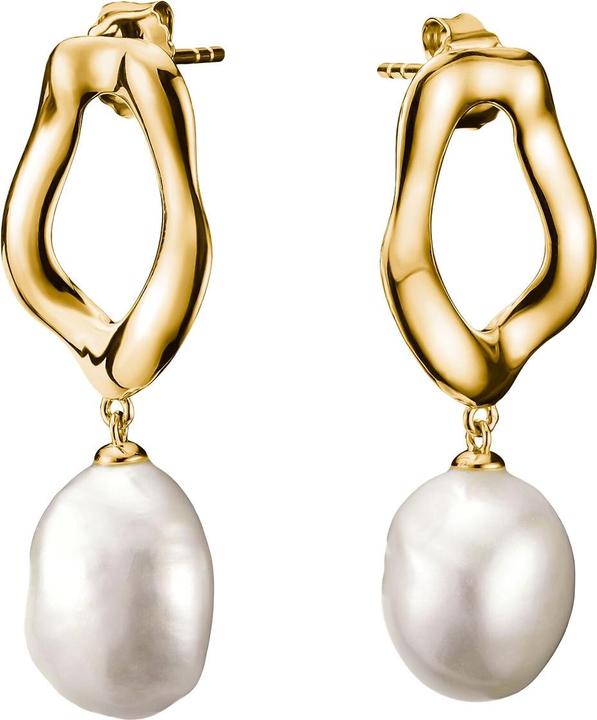 Thomas Sabo Ohrringe mit Perle Natural Beauty vergoldet (Argent 925)