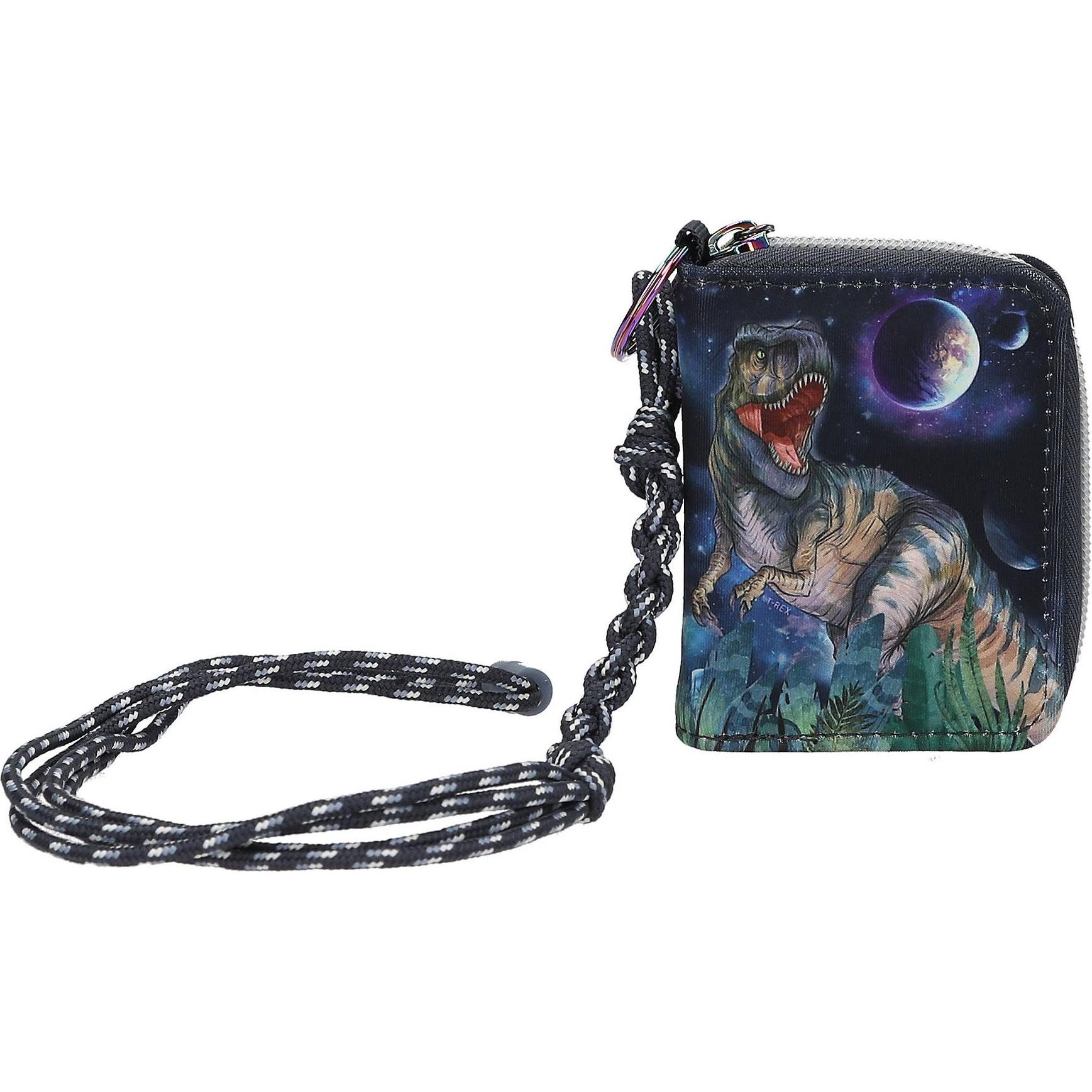 Magni, Damen, Portemonnaie, DEPESCHE DINO World Portemonnaie GALAXY, Blau