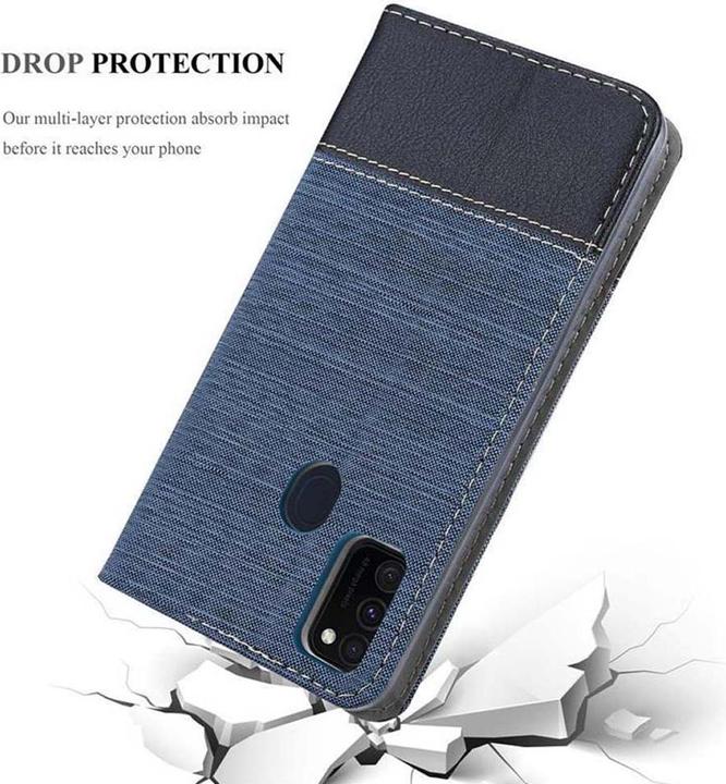 Actual product image Cadorabo Book Jeans Optics Cover (Samsung Galaxy M21)