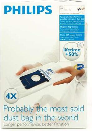 Produktbild Philips s-bag Classic Long Performance FC8021/03 (4x)