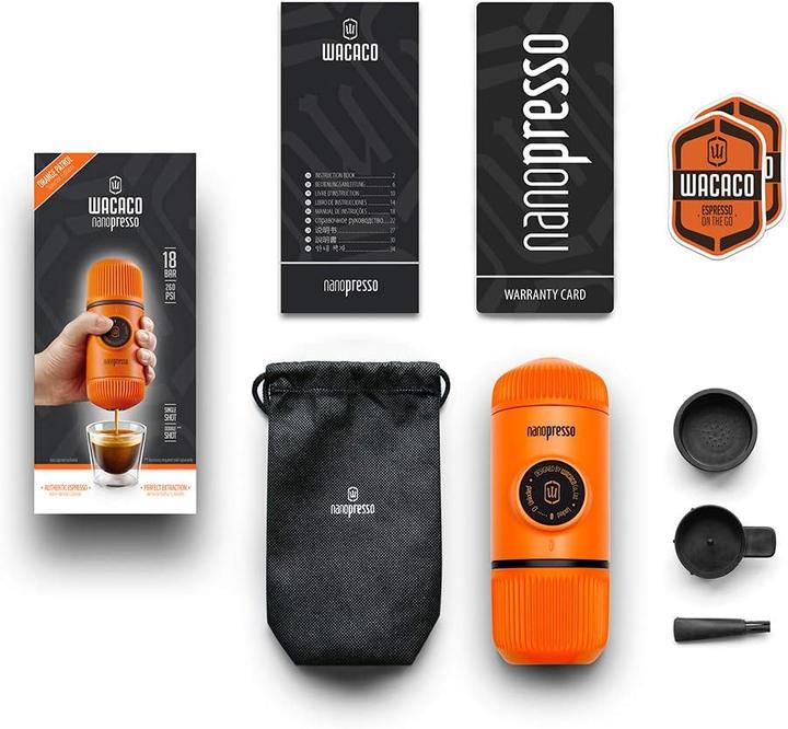 Produktbild Wacaco Tragbare Espressomaschine, Orange (0.08 l)