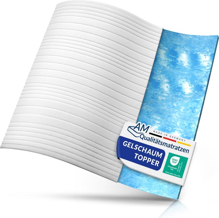 AM Qualitätsmatratzen Gelschaum Topper, Gel Memory Foam