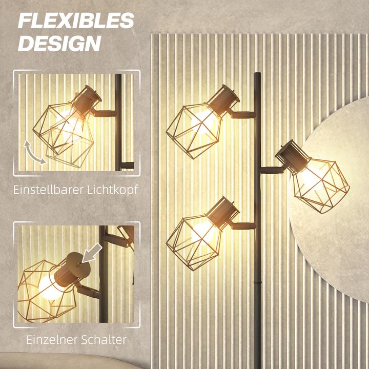 Actual product image Homcom Stehlampe Metall (E27)