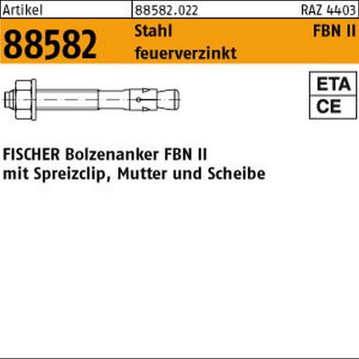 Produktbild Fischer Bolzenanker FBN II 8/10 HDG (50 Stk.)