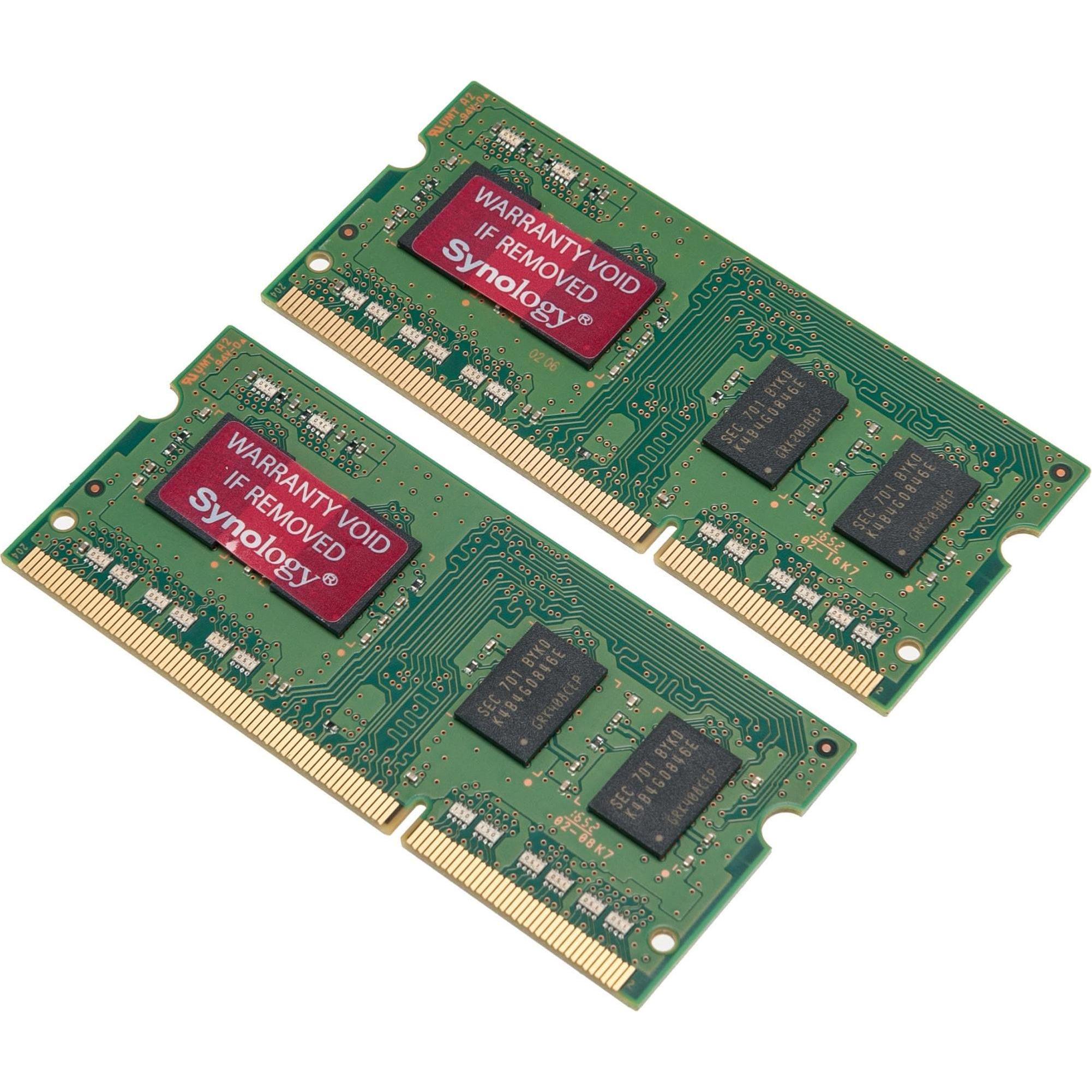 Thumbnail - Synology RAM1600DDR3L-4GBX2 (2 x 4GB, 1600 MHz, DDR3L-RAM, SO-DIMM), RAM