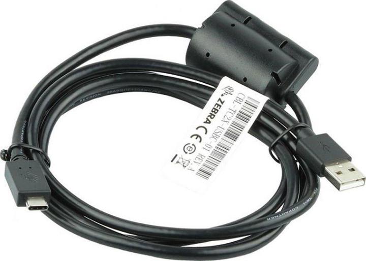 Zebra Câble USB USB-A - USB-C Noir (CBL-TC2X-USBC-01)