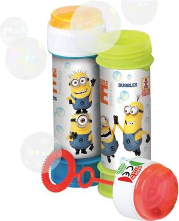 Produktbild Dulcop Seifenblasen Minions mit Geduldspiel im Deckel