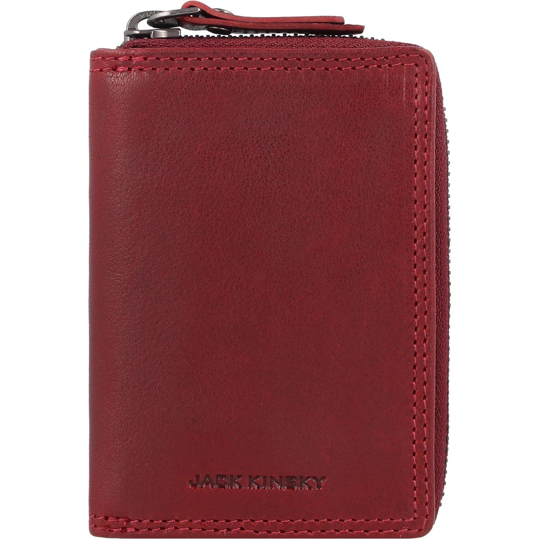 Jack kinsky, Herren, Portemonnaie, Montreal Geldbörse RFID Schutz Leder 11 cm, Rot