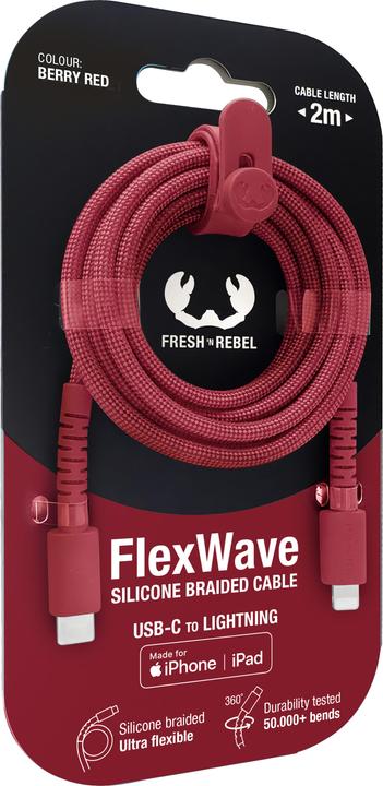 Image du produit Fresh'N Rebel Fresh 'n Rebel USB-C to Lightning Red (2 m, 30 W)