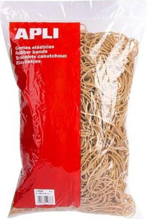 Apli Gummibänder Braun 120 x 2 mm (10 Stück) (10 pcs)