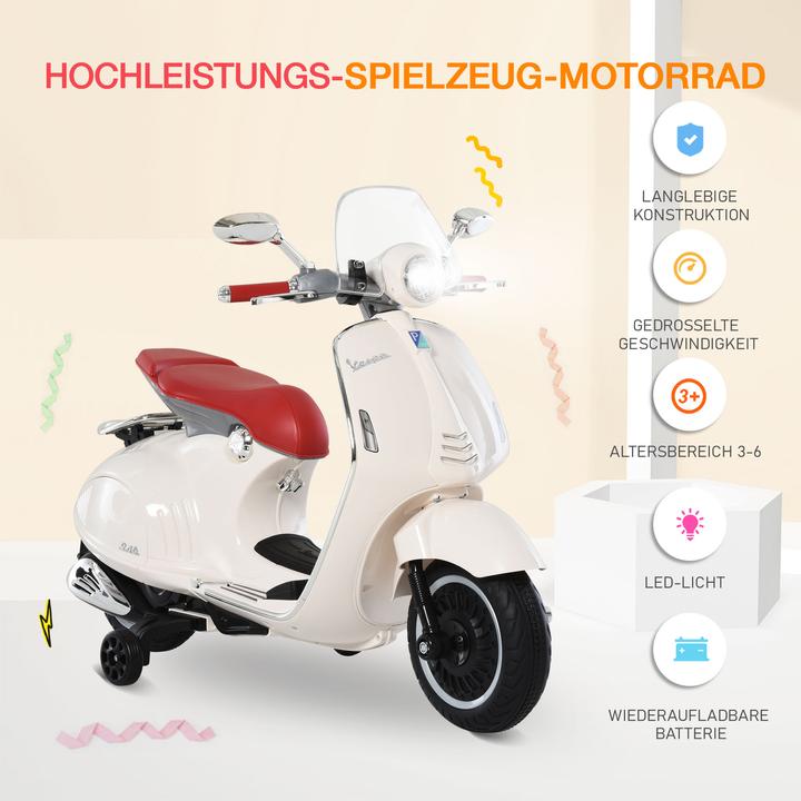 Image du produit Homcom Véhicule électrique Moto pour enfants avec musique MP3 Éclairage (6 V)