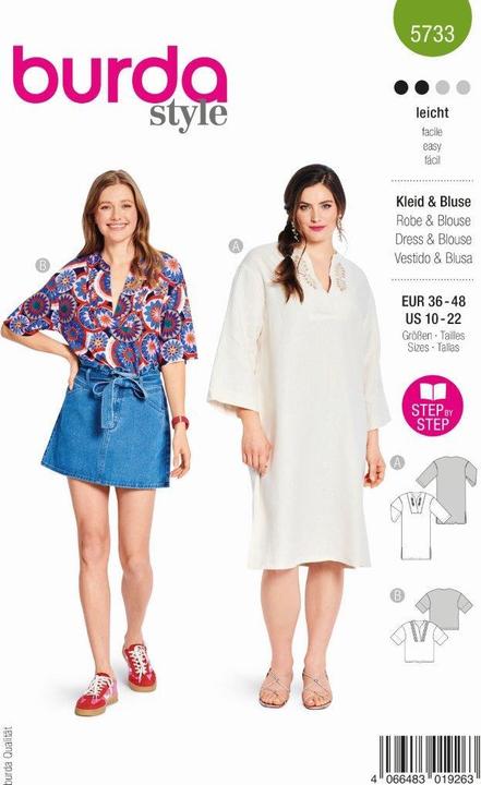 Produktbild Schnittmuster, Kleid - Bluse